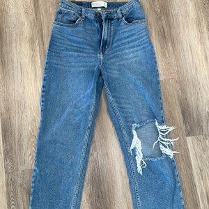 Abercrombie Ankle Straight Ultra High Rise